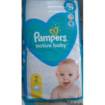 Підгузки Pampers Active Baby Розмір 2 (4-8 кг) 64 шт