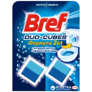 Чистячі кубики для унітазу Bref Дуо-Куб 100 г (9000100897242)