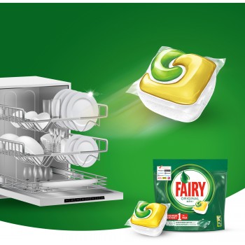 Таблетки для посудомийної машини Fairy Original Лимон 24 шт. (8001090016164)